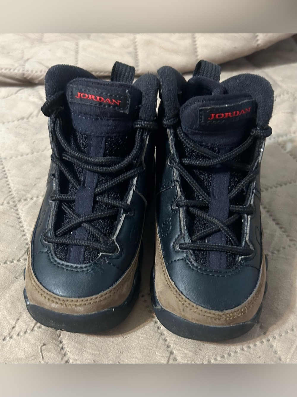 Nike Air Jordan 9 Retro TD Brown Toddler Sneakers 401812-030 Size 6C